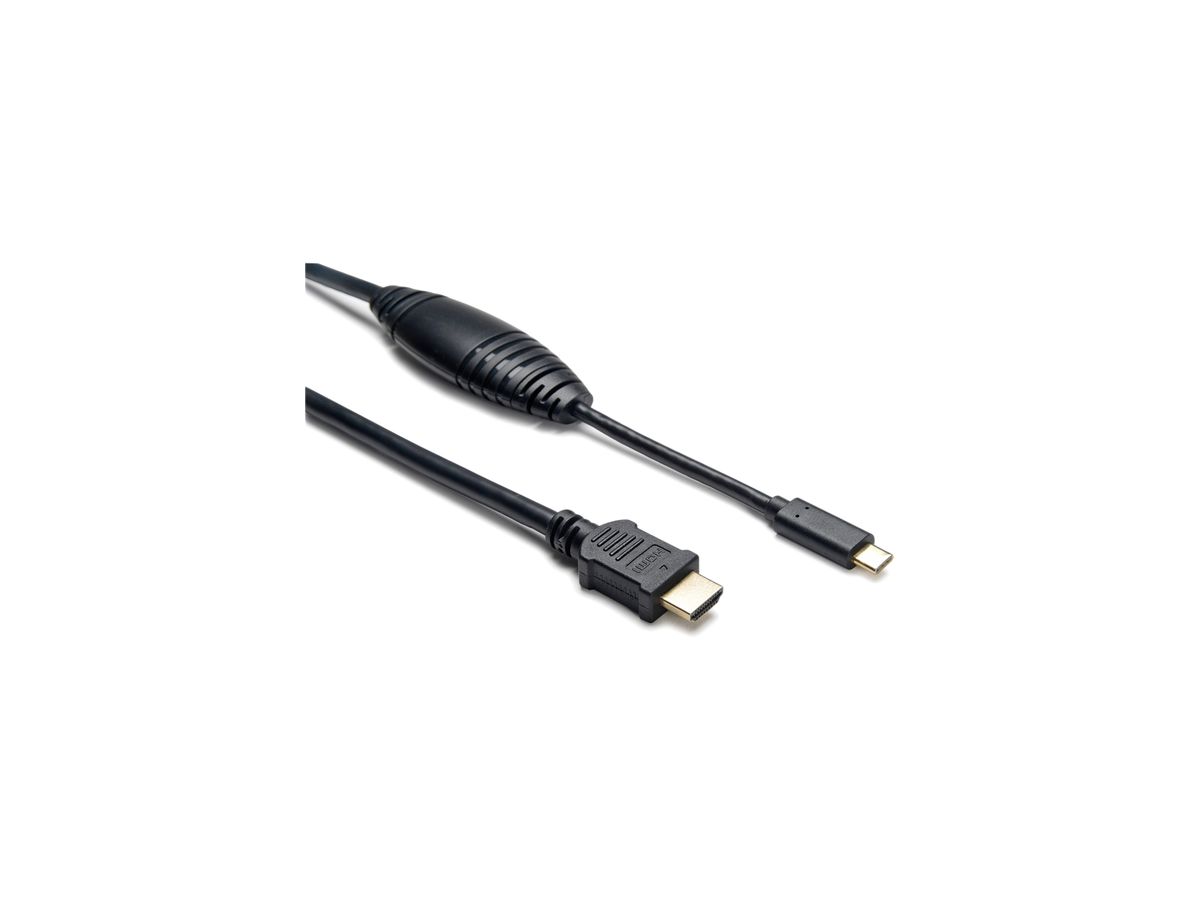 USB-C-HDMI-Kabel CeCoNet 4K 600MHz 18Gb/s 1m schwarz