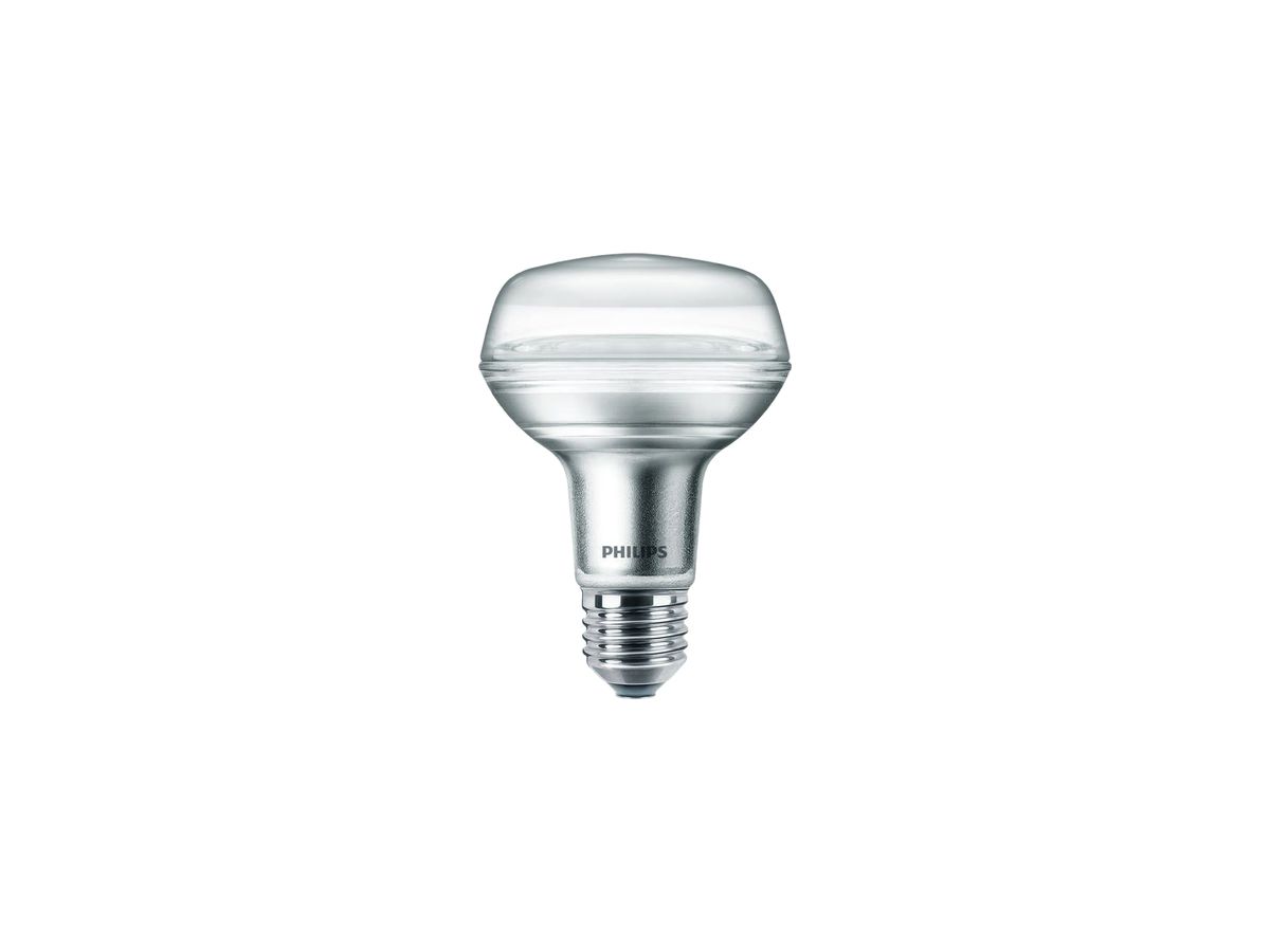 LED-Reflektorlampe Philips CoreProspot ND R80, E27 230V 8W 670lm 827 36°