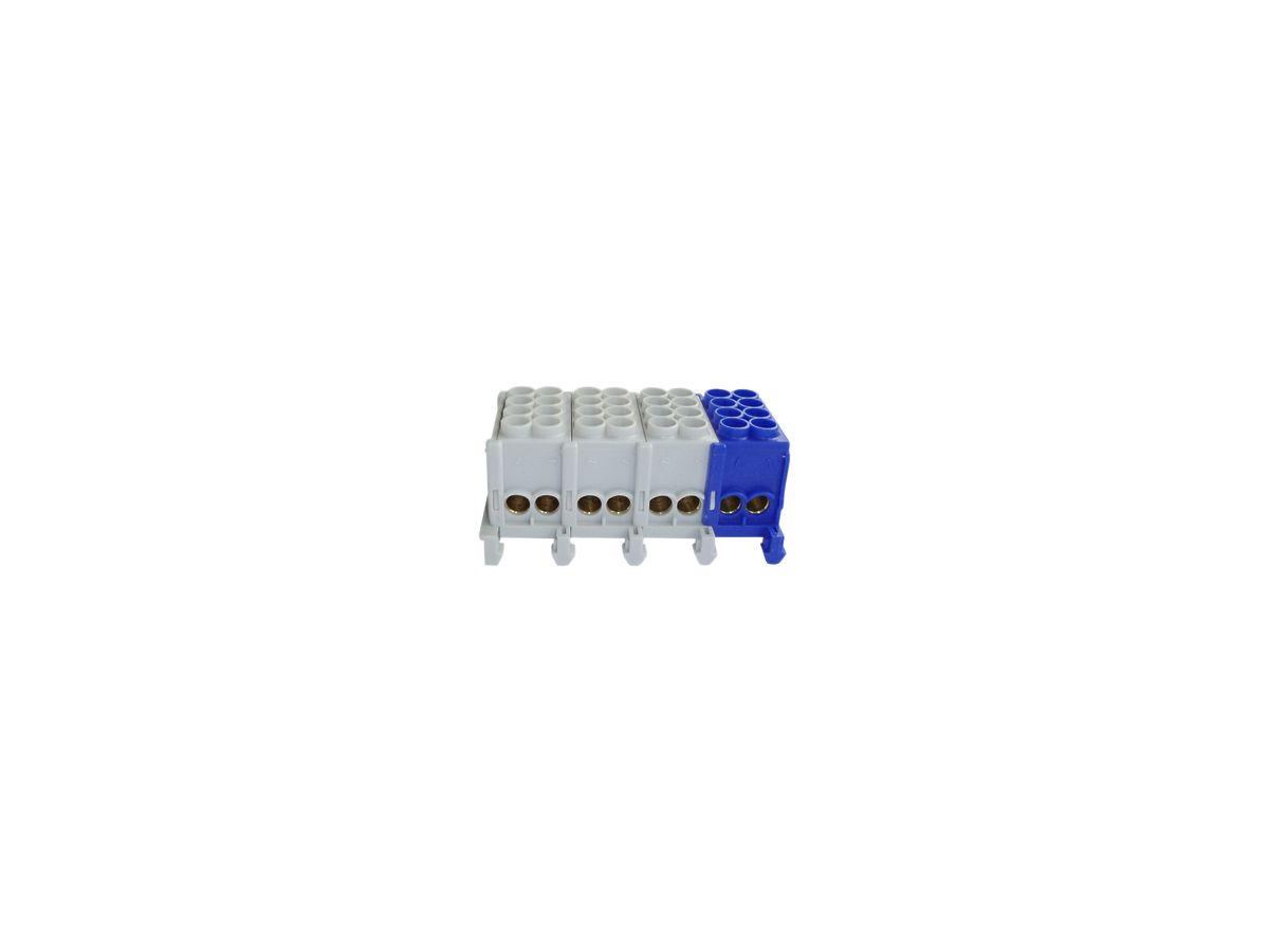 Hauptleiter-Klemme HLAK 4L,2×35mm²,2×25mm² 3×gn/1×blau