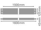 Zwischenstück LEDVANCE LINEAR INDIVILED 5×2.5mm² 1600mm Stecker/Buchse weiss