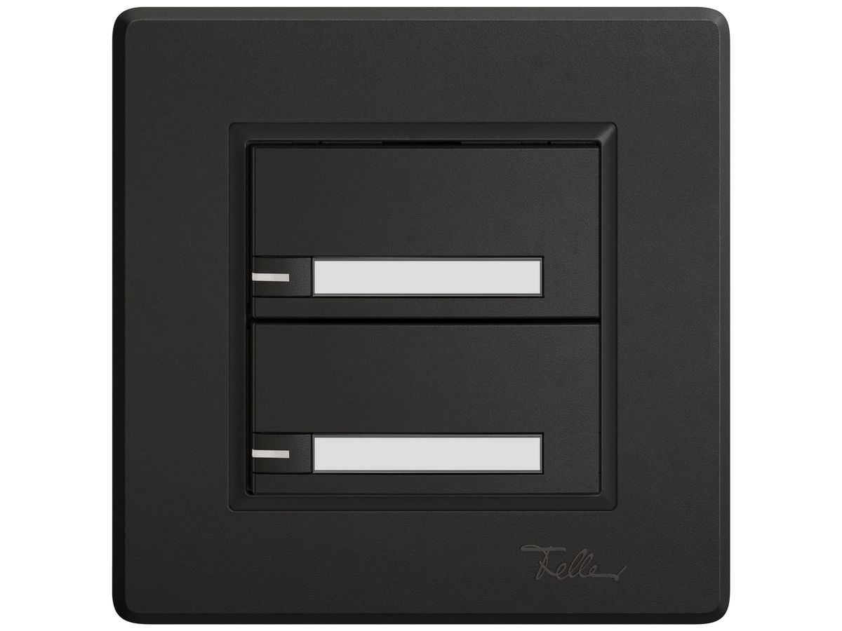 UP-KNX-Taster RGB EDIZIO.liv SNAPFIX® Temperaturfüh.RGB-LED Pap.2×T 1-Tbed.sz