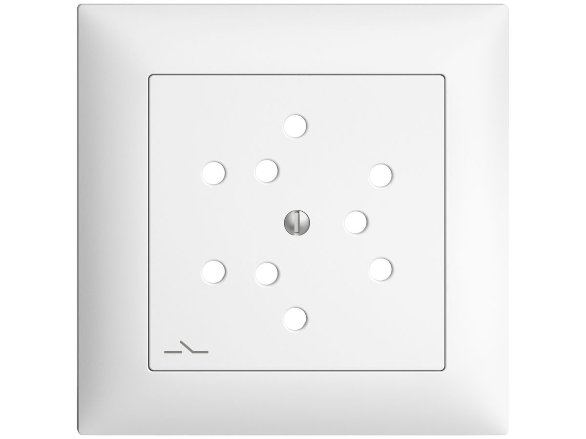 Frontset, EDIZIOdue weiss 88×88mm 3×T12/1