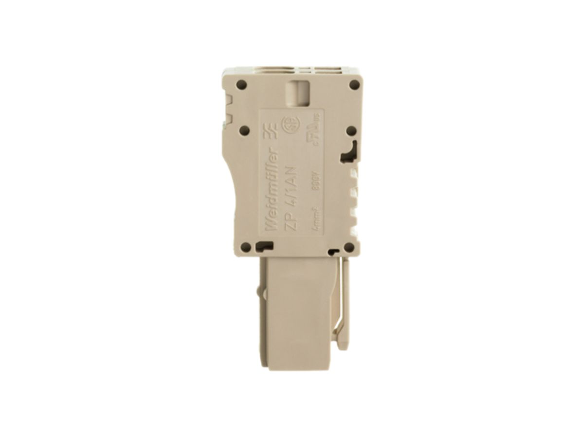 Stecker Weidmüller ZP 4/1AN/2 Zugfeder 4mm² 2L beige