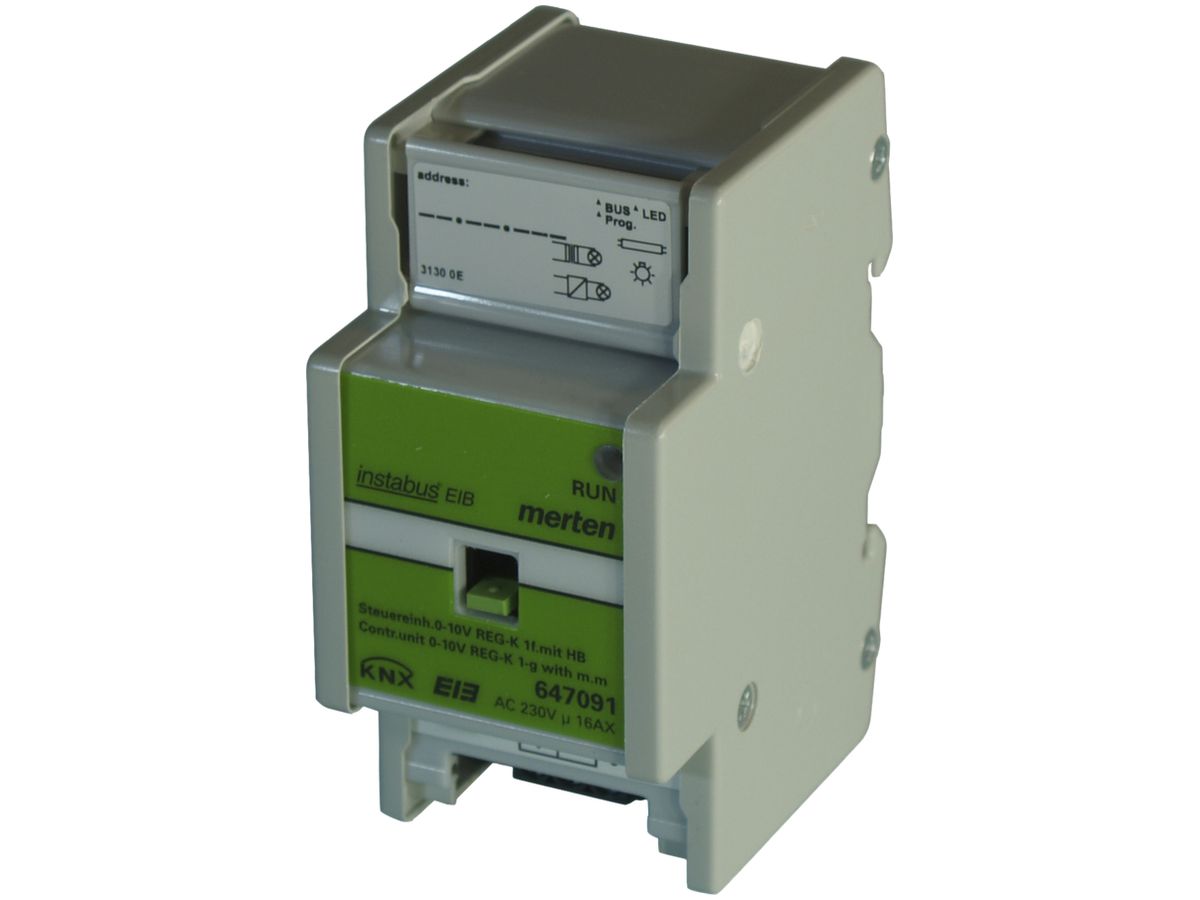 Steuereinheit KNX 0…10V 16A REG-K, 2TE Merten