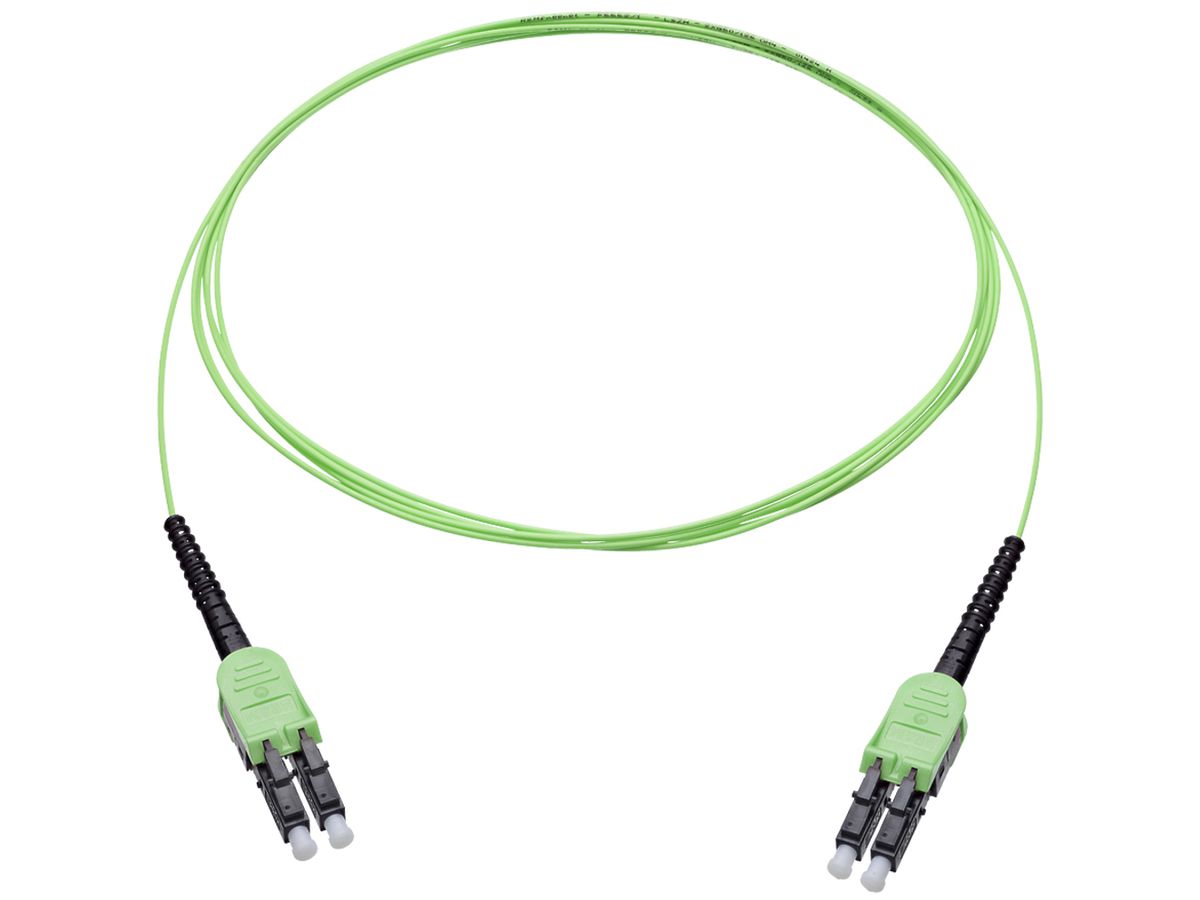 Patchkabel LWL R&M, LC-QR UniBoot APC ↔ LC-QR UniBoot APC, OS2, LSZH, 2m
