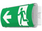 LED-Rettungszeichenleuchte Sylvania LifeSafe IP65 Aufbau/Einbau 650lm 3hPt ws