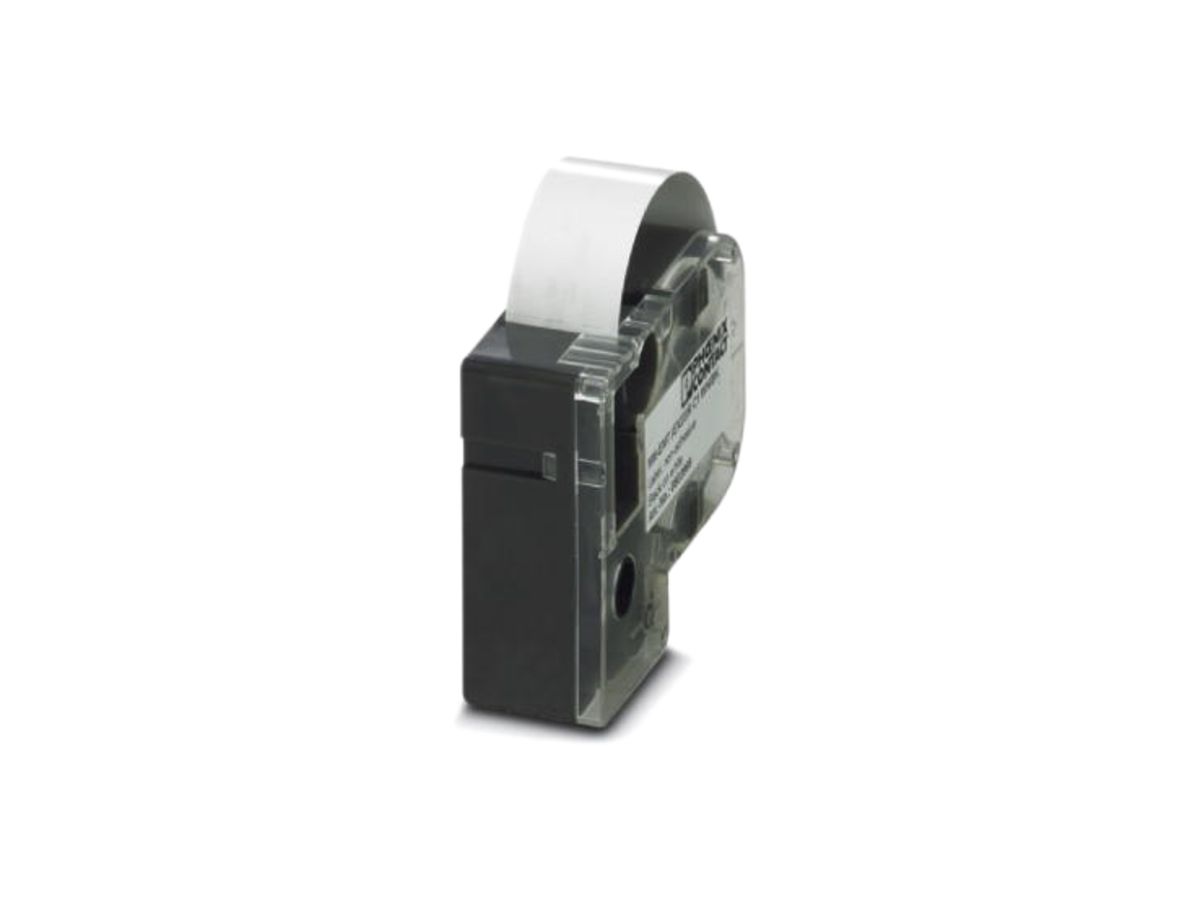 Endlos-Etikette MM-EML 12mm×8m weiss/sz für THERMOFOX