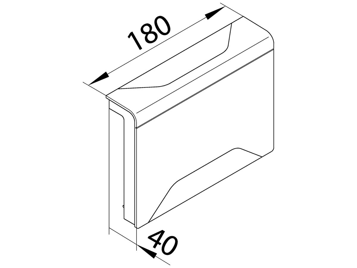Abzweiger Hager für SL20115 schwarz