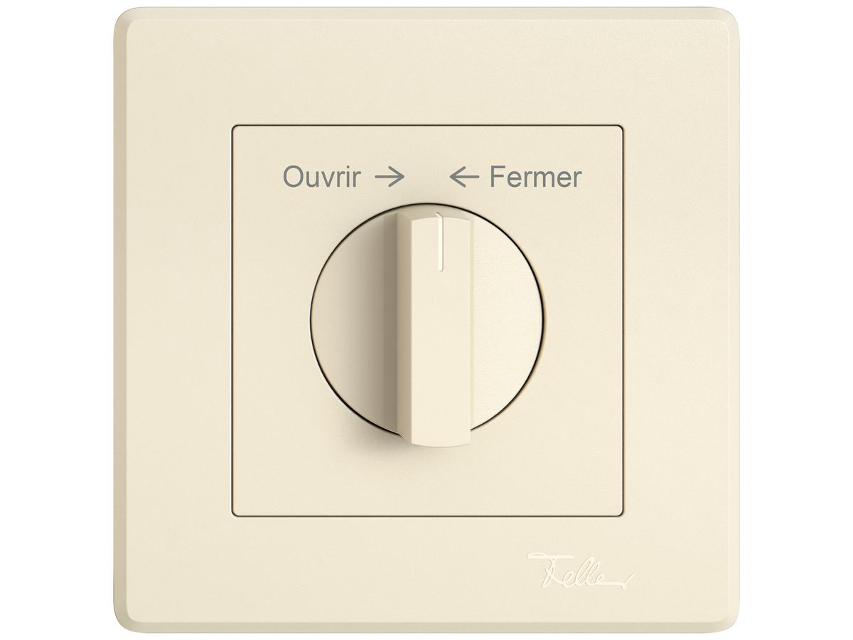 UP-Montageset EDIZIO.liv SNAPFIX® f.Drehschalter m.Griff Ouvrir → ← Fermer cr
