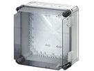 Apparategehäuse grau MI 9210 leer mit Deckel transparent, 300×300×214