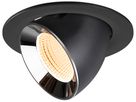 LED-Downlight SLV NUMINOS GIMBLE L 17W 2400lm 2700K WB DALI Ø145 sz/cr