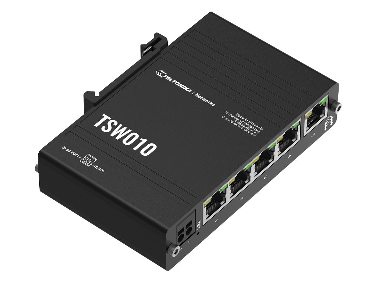 Switch Teltonika TSW010 5×RJ45 FE IP30