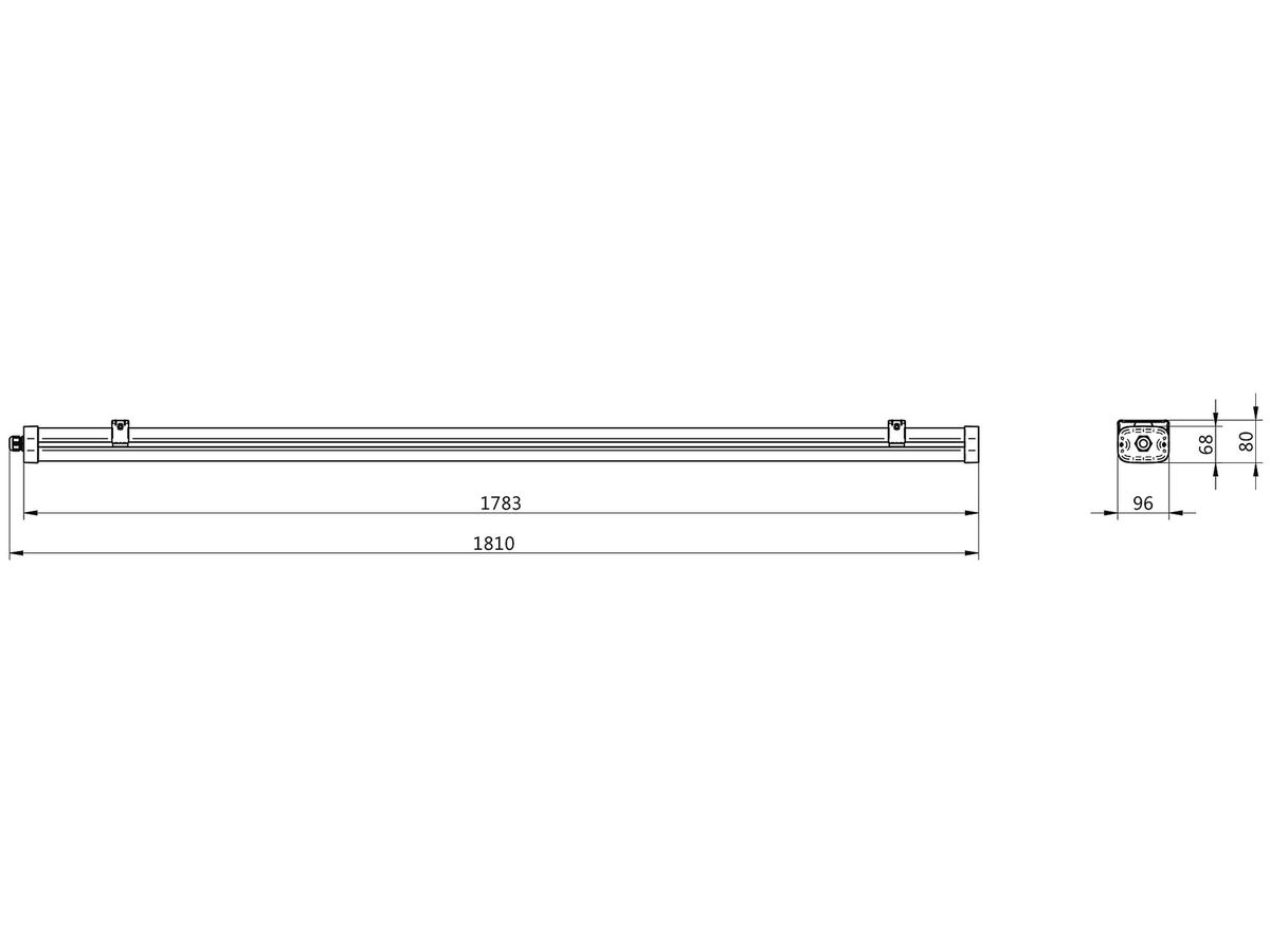 LED-Feuchtraumleuchte Philips Pacific Pro WB 48.5W 8000lm 4000K