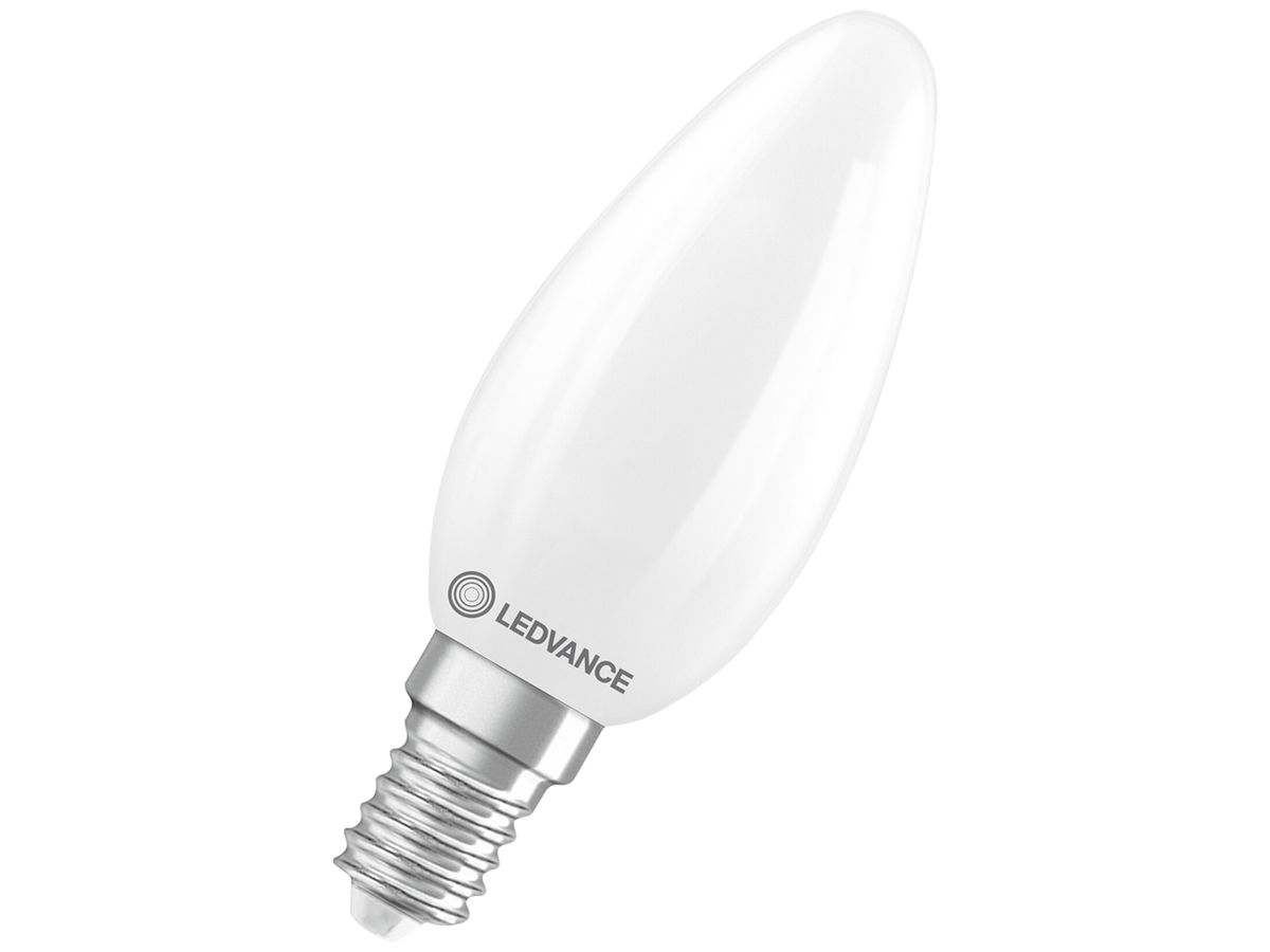 LED-Lampe LEDVANCE CLASSIC B E14 3.4W 470lm 827 DIM B10.5 mattiert Ø35×97mm