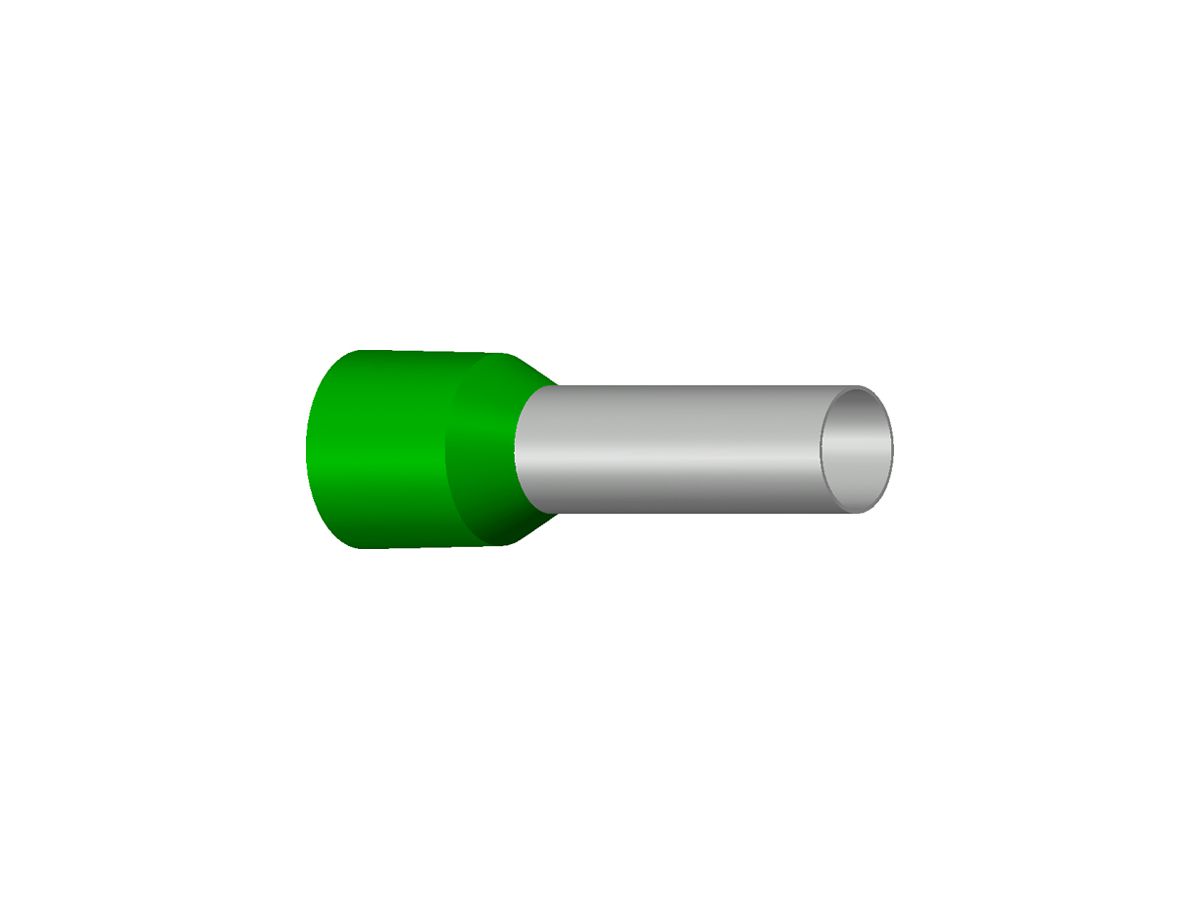 Aderendhülse Typ A isoliert 16mm²/18mm grün