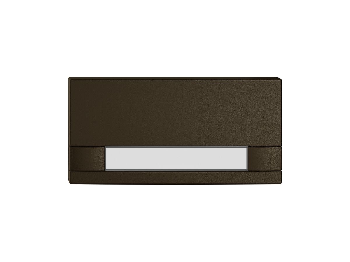 Taste 1/2 EDIZIO.liv KNX&UNI m.SNAPFIX® o.LED m.Papiereinlage 2-Tastenb.br