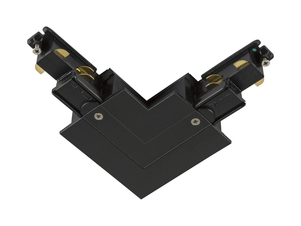 L-Verbinder SLV S-TRACK DALI 5-polig Erdung rechts schwarz
