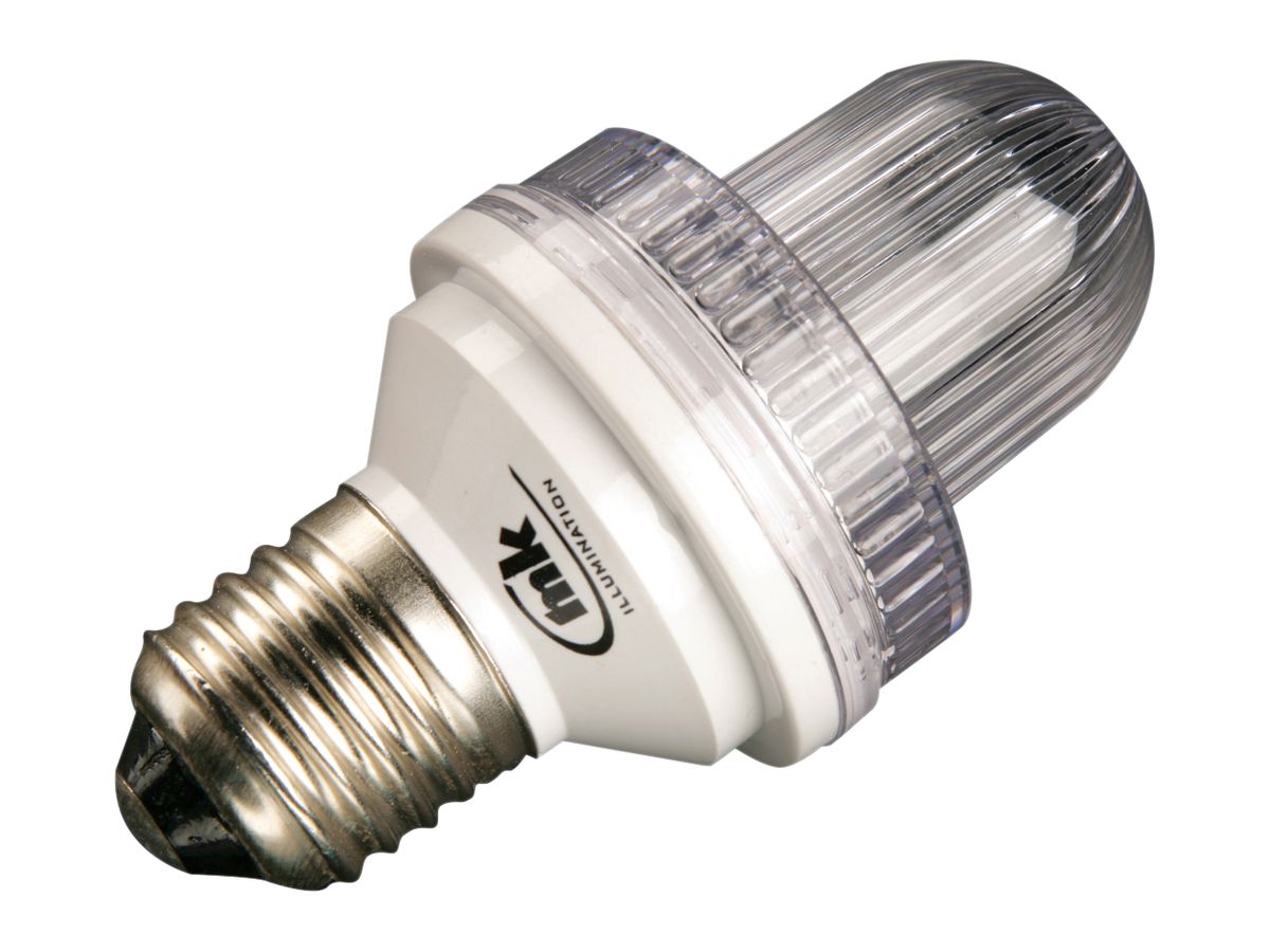 LED-Lampe Flash Bulb E27 1W klar