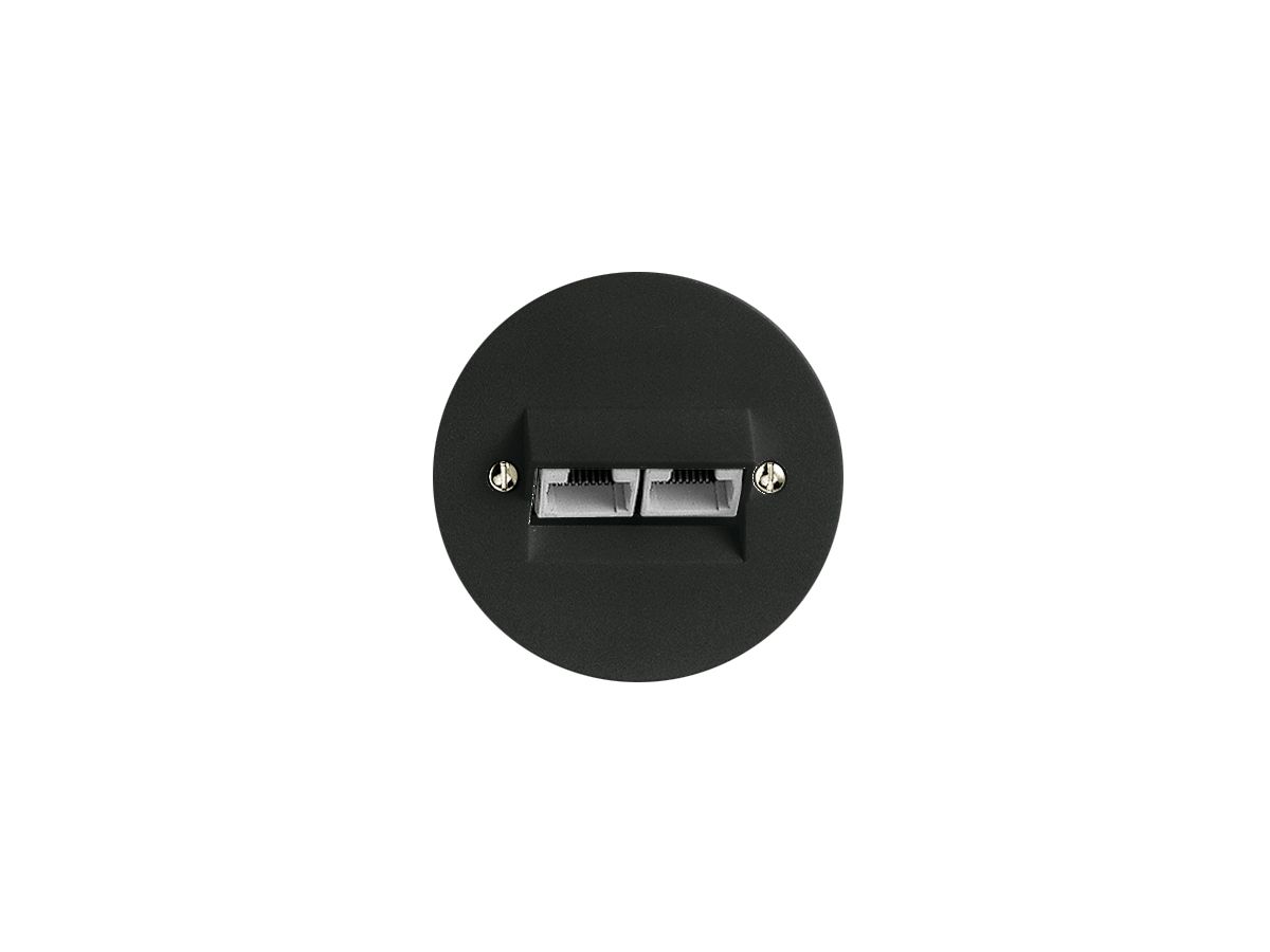 UP-Dose 2×RJ45/u 4P getr.sz ITplus P 58mm