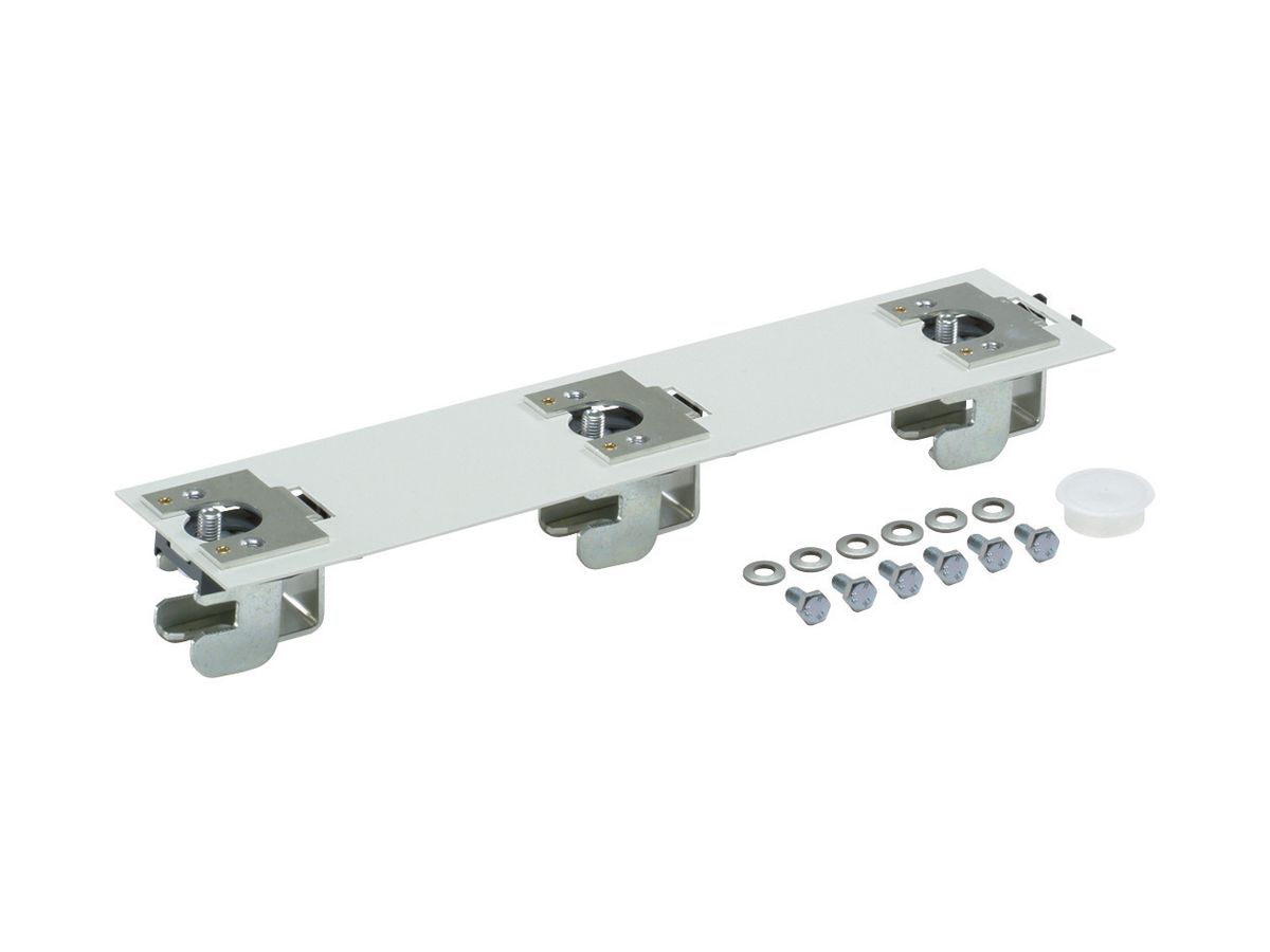 Doppeladapter Hager DIN00 185/185mm mit Sammelschienenklemmen für 2 LVS00185…