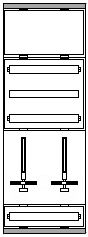 Aufbautableau, Breite 250...750 mm