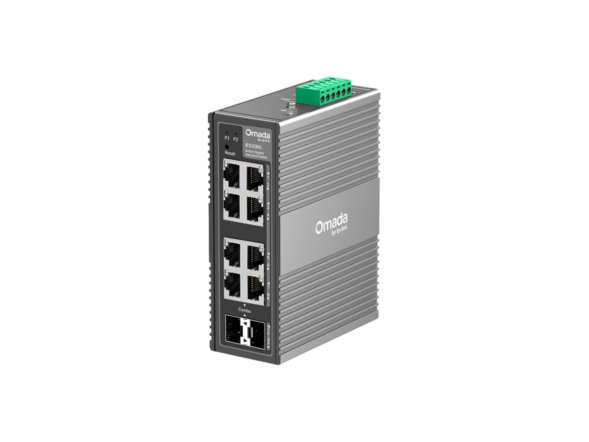 Switch TP-Link Omada IES208G 6×RJ45-GbE 2×RJ45/SFP