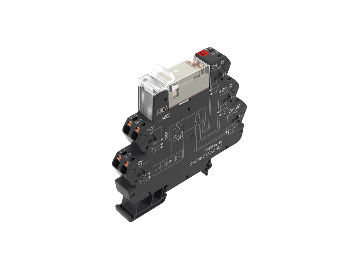Relais WM TRP 2CO AgNi 108…132VAC 8A/250VAC push-in