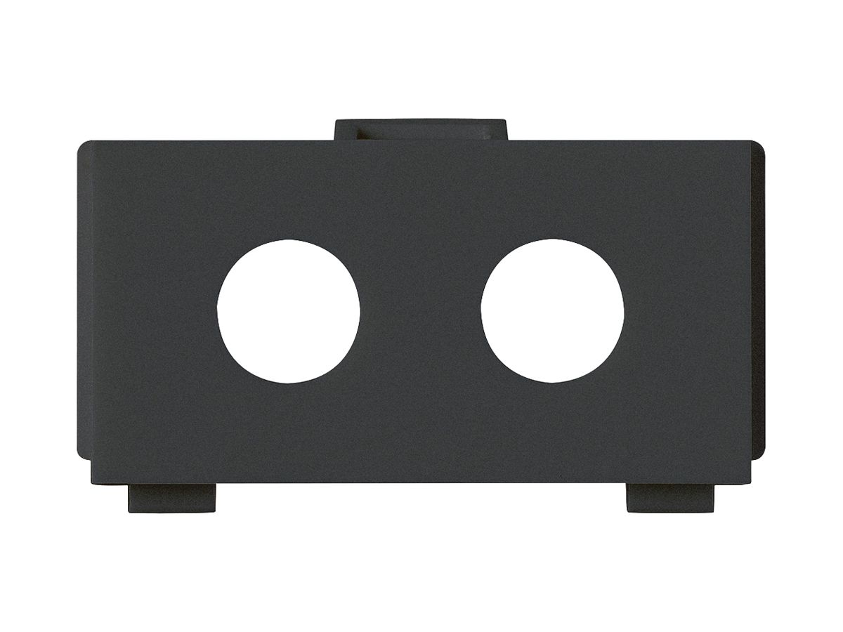 Multimedia-Modul kallysto M3 leer für 2 F-Verbinder/Klinke 6.35 Ø9.6 schwarz
