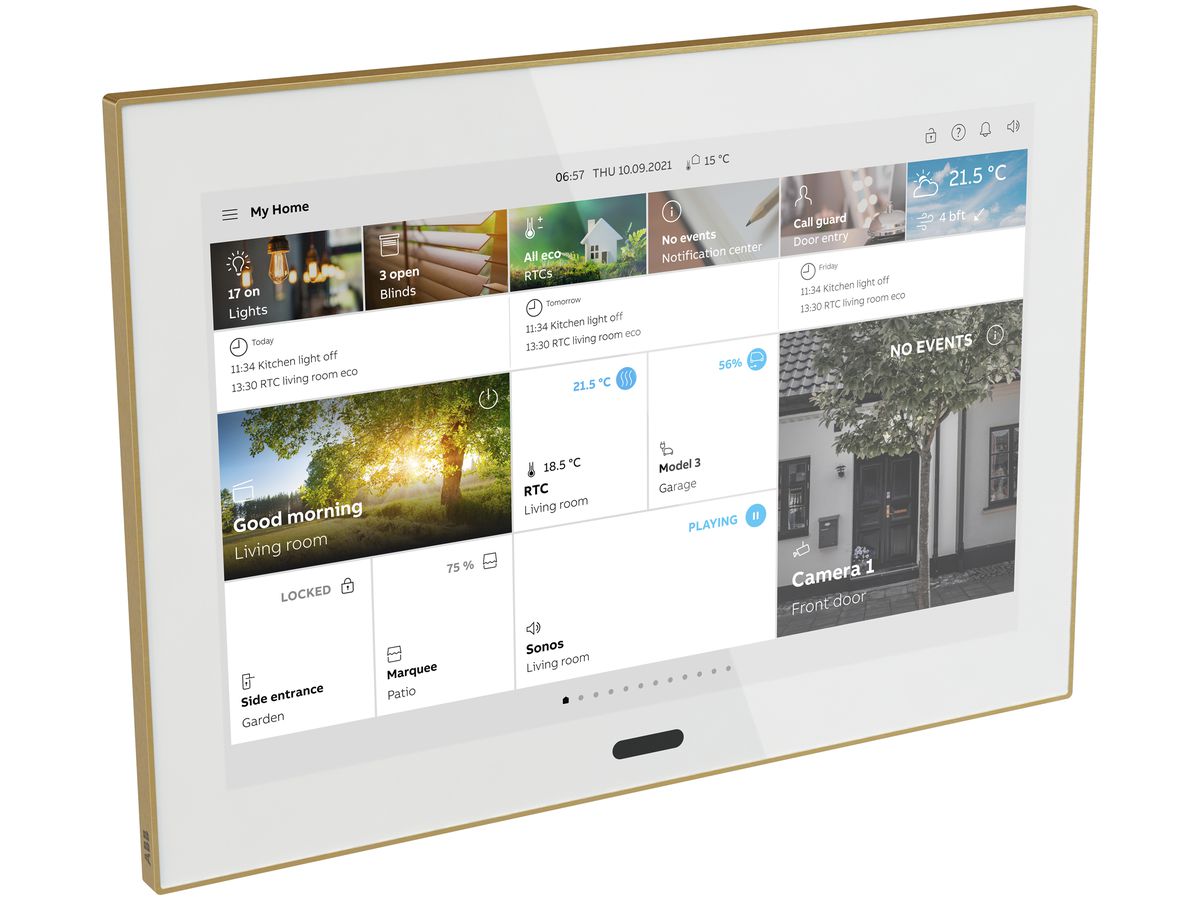 Touchpanel 10" ABB-SmartTouch, KNX/free@home/ABB-Welcome, weiss/Gold
