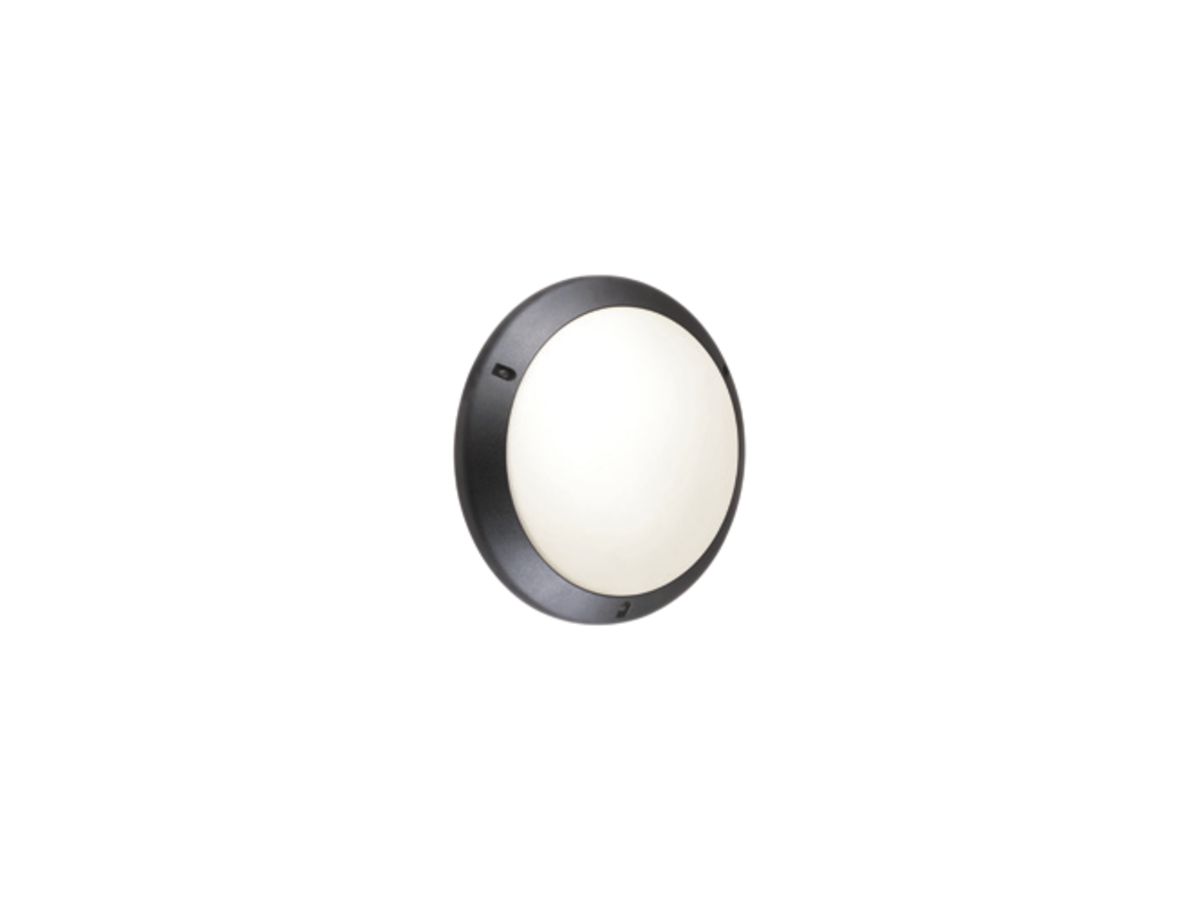 Decken-/Wandleuchte Legrand Chartres T1 E27 75W IP55 Ø296×95mm schwarz