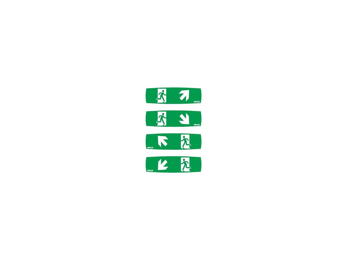 Piktogramm-Set DOTLUX je 2×Pfeil diagonal links/rechts oben/unten