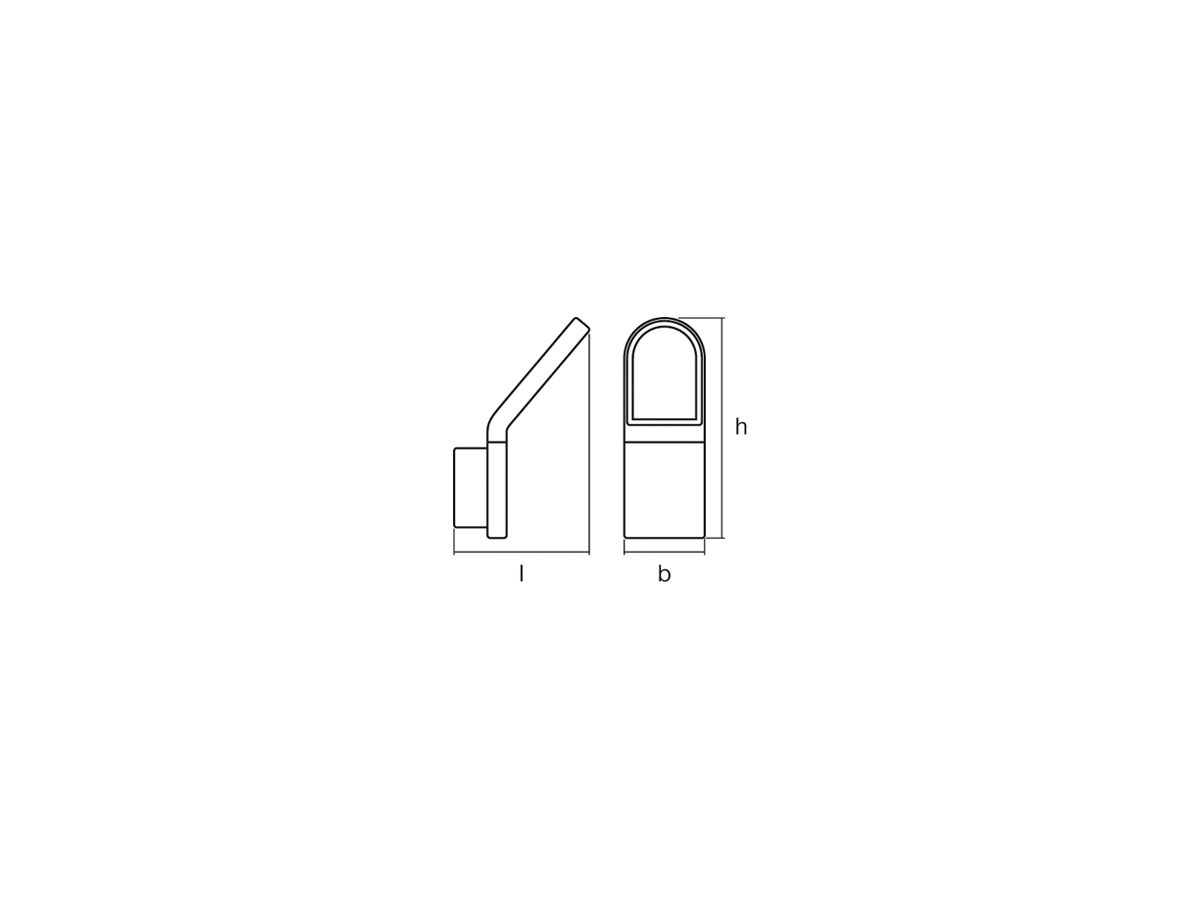 LED-Wandleuchte LDV ENDURA STYLE Wall Sensor, 12W anthrazit