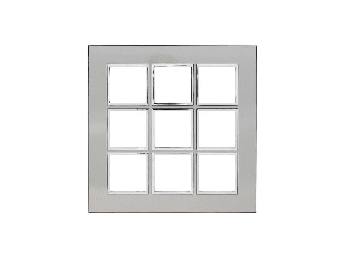 UP-Kopfzeile Legrand Arteor 3×3, stainless steel