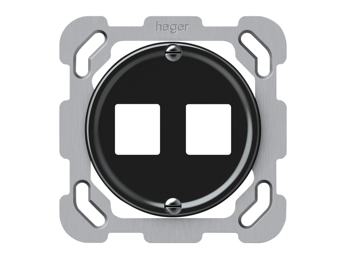 UP-Montageset origin gerade 2×HMS 77×77mm schwarz
