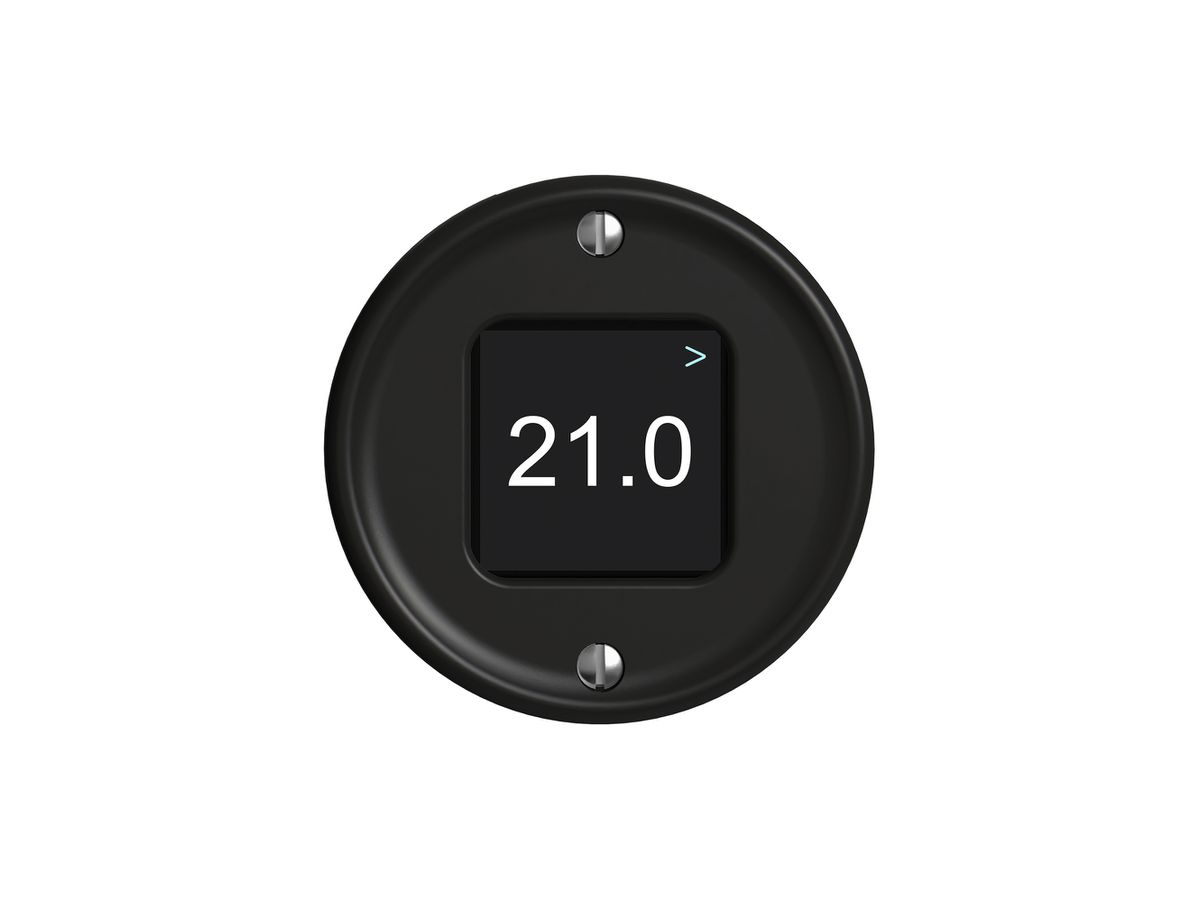 Bedienaufsatz zu Raumtemperatursensor STANDARDdue Wiser schwarz