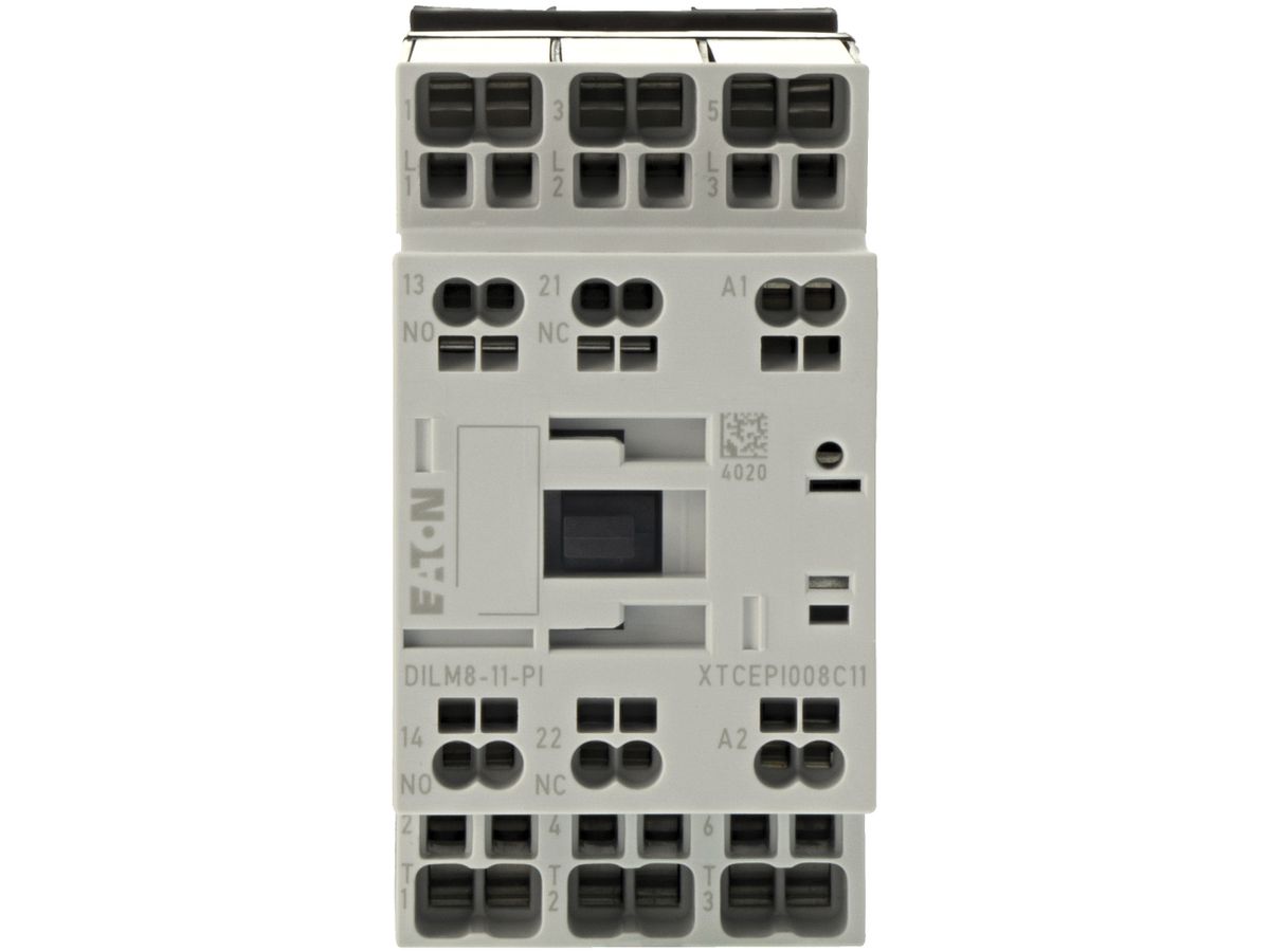 Leistungsschütz Eaton, 3P 3kW, 1S, 1Ö, RDC 24: 24…27VDC, Push-in-Klemmen