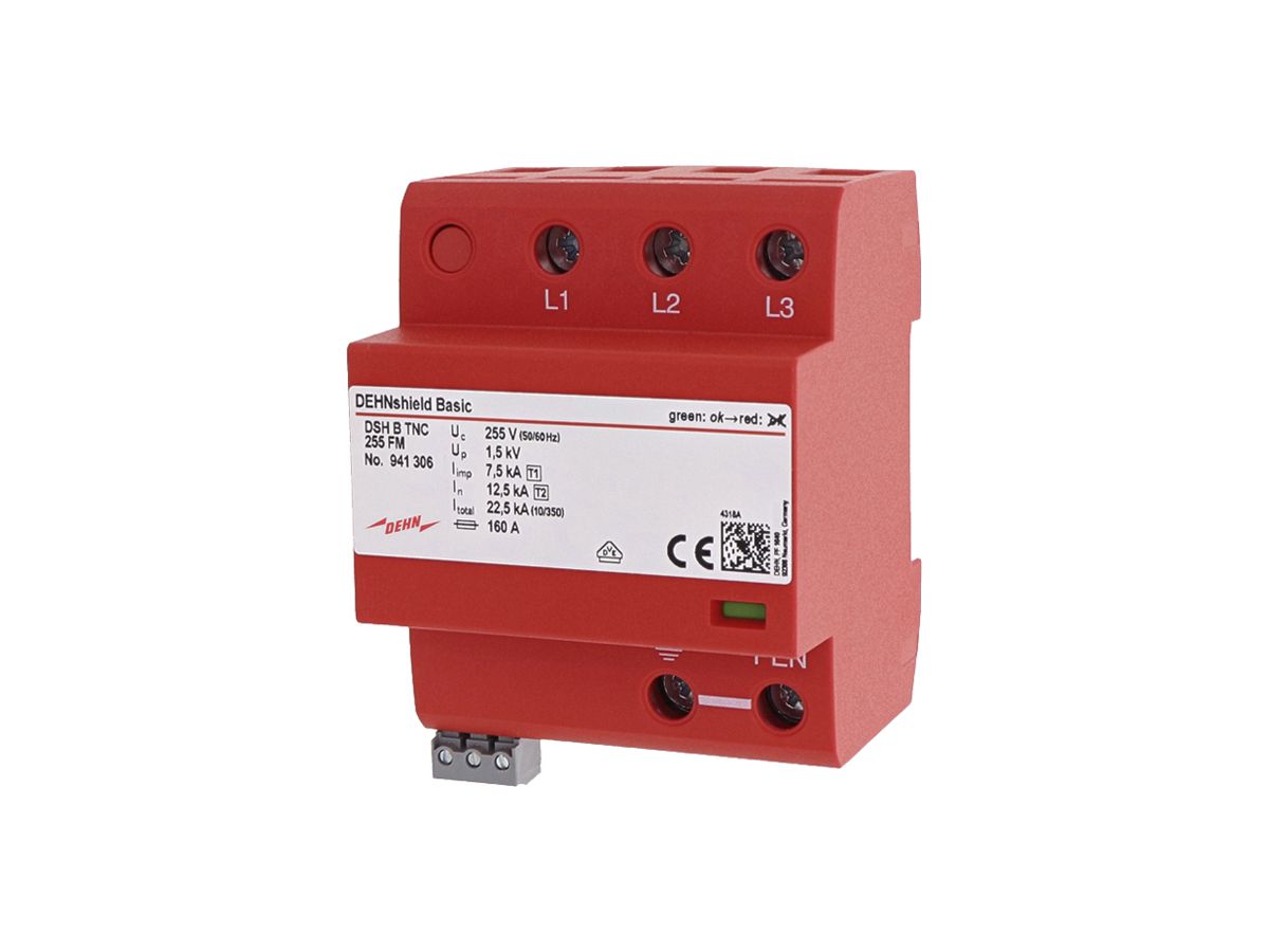 Kombiableiter DEHN SE DSH B TNC 255 FM, TN-C, 230V 22.5kA