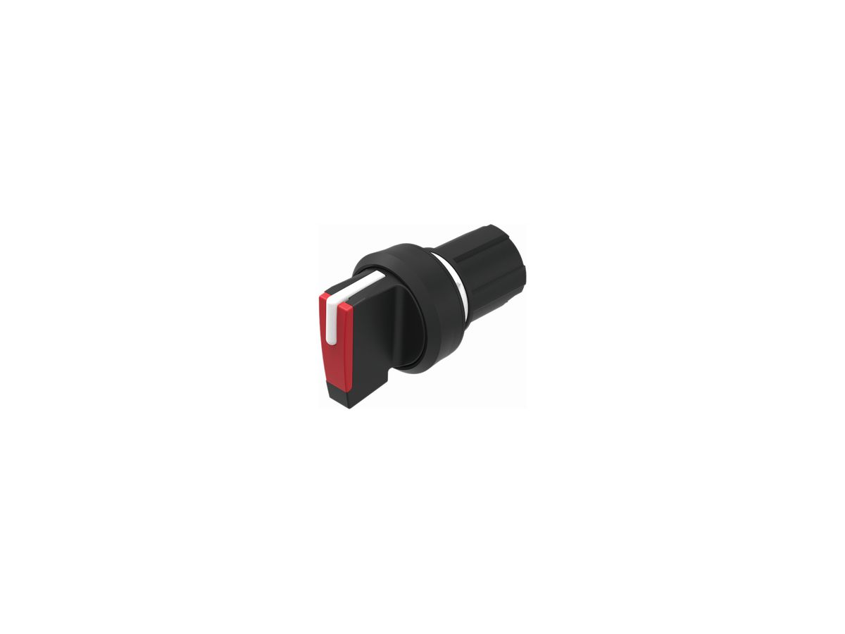 EB-Drehschalter EAO45 0-rast. rot, Ring schwarz