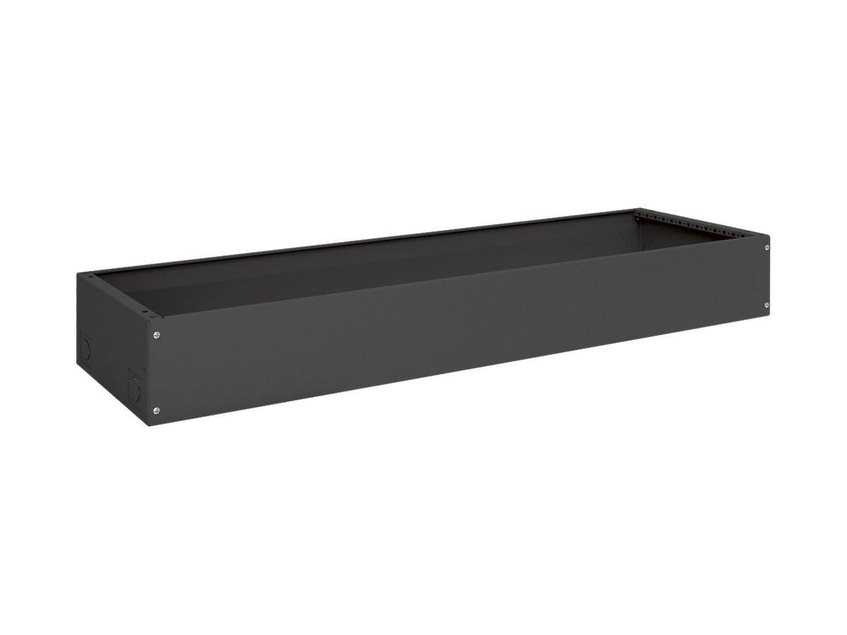 Sockel Hager univers 200×1550×400mm für Schrank FR schwarz RAL 9005