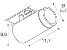 Spot SLV GRIP L GU10 1×6W DIM AD1PH Ø57mm Gold