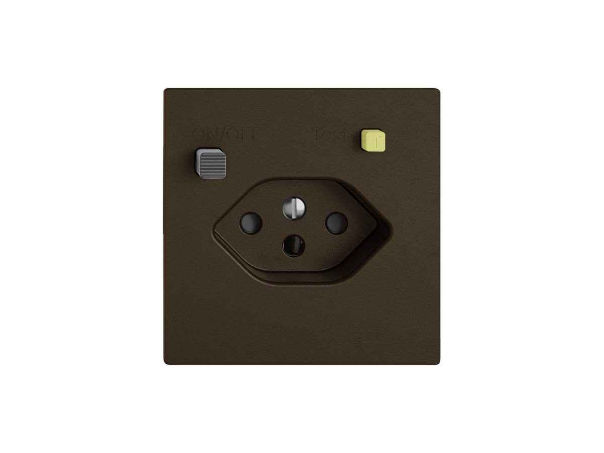 Steckdose FI EDIZIO.liv  1×T13 mit Shutter br