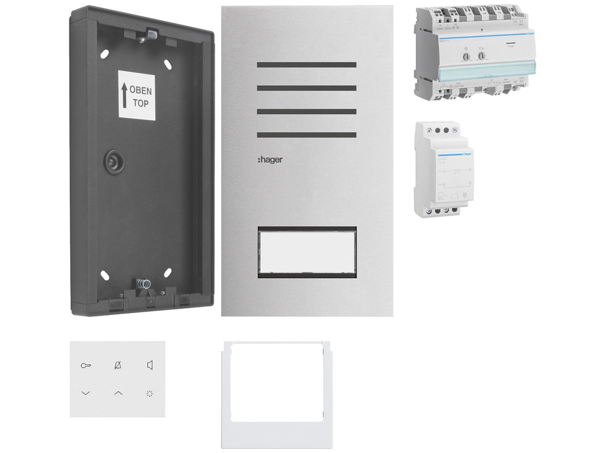 AP-Audio-Set Hager elcom.start für 1 Wohnung