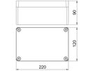 Leergehäuse BET Mx CR3 220×120×90mm Alu IP66 grau