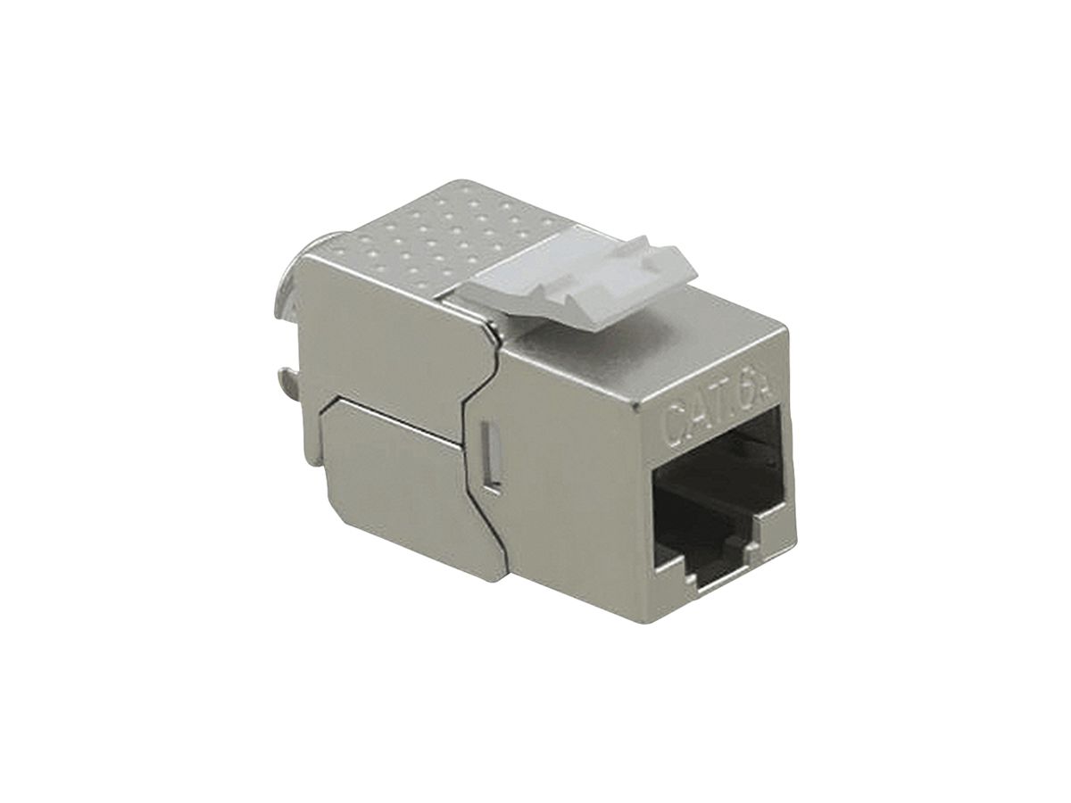 Anschlussmodul VALUE RJ45/s Kat.6A Keystone SuperSLIM silber
