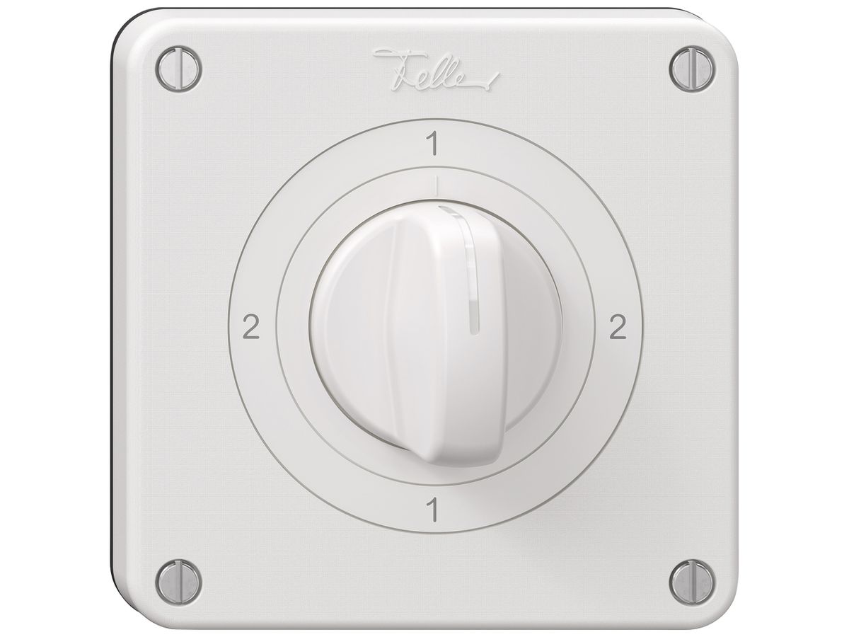 Drehschalter NEVO SNAPFIX® Wechselschalter 16A 400V 2-1-2-1 ws