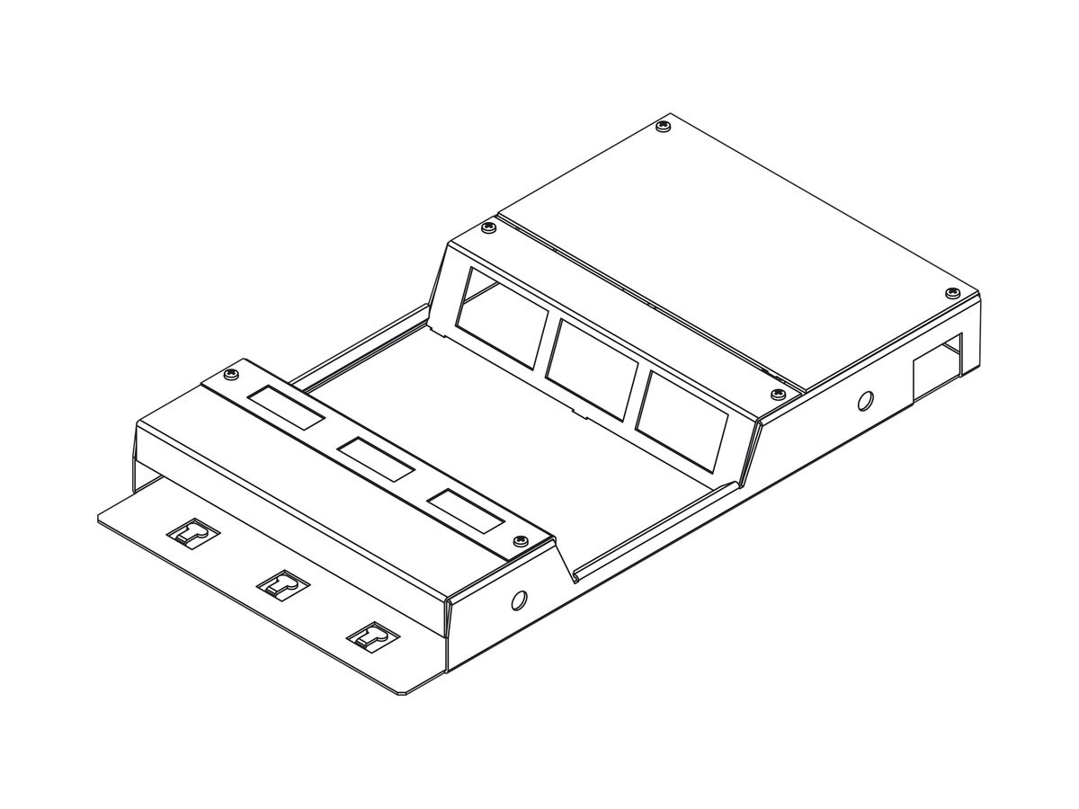 Bodendose doppelt Lanz H=45mm 6 FLF