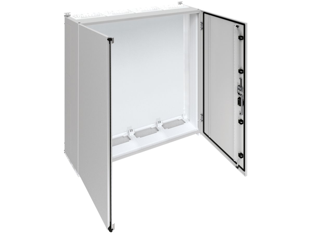 Wandschrank Hager univers mit Volltür SK II IP55 1250×1050×275mm RAL 7035