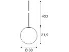 Pendelleuchte SLV SUN 30 E27 1×40W Ø300mm Gold