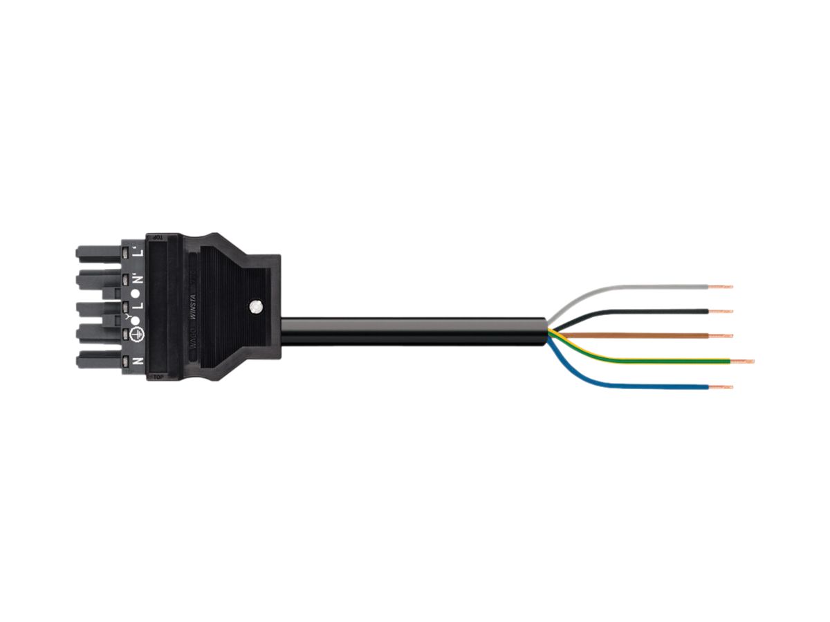 Verbindungsleitung WAGO 5×1.5mm² 16A 400V 1m Cod.L grau