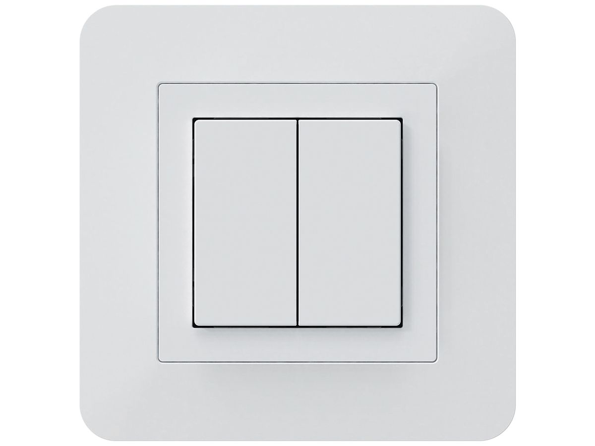 UP-KNX-Taster Hager BA kallysto.trend C 2-fach 94×94mm weiss